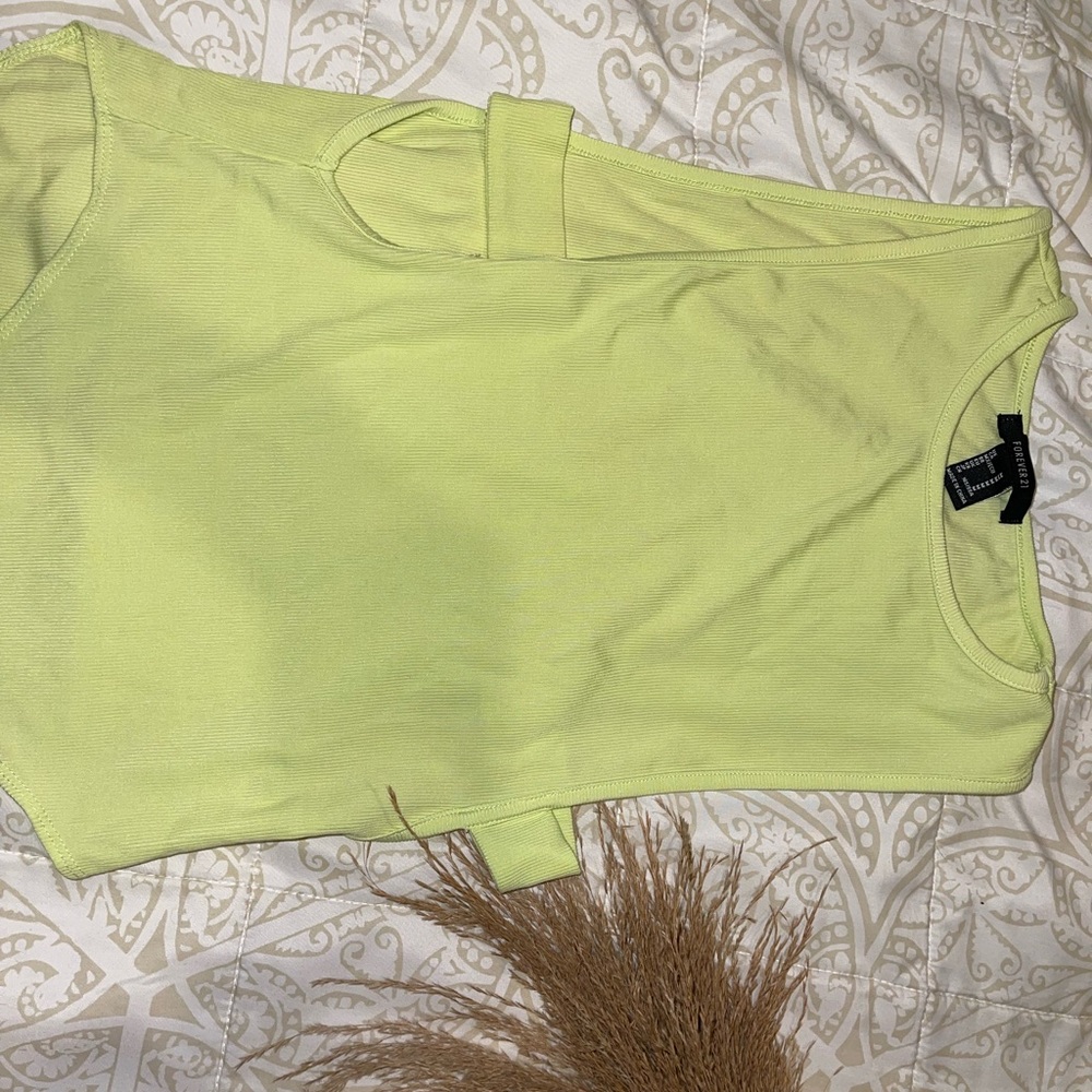 Neon green/yellow bodysuit